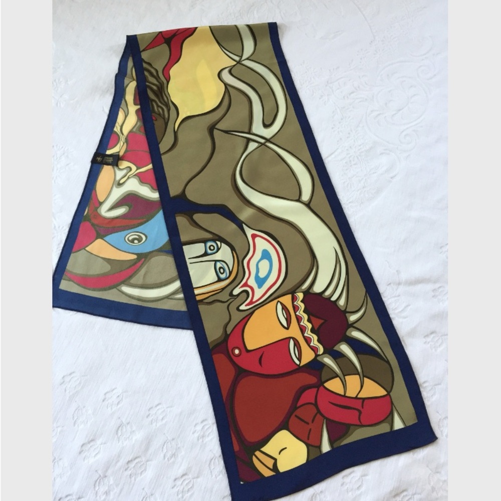 Daphne Odjig Oblong Silk Scarf - Picture 2 of 5